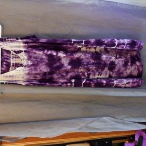 𝅺Purple tie dye dress, Size M